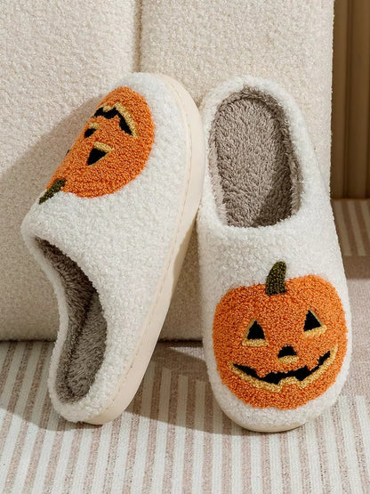 Halloween Pumpkin Slippers