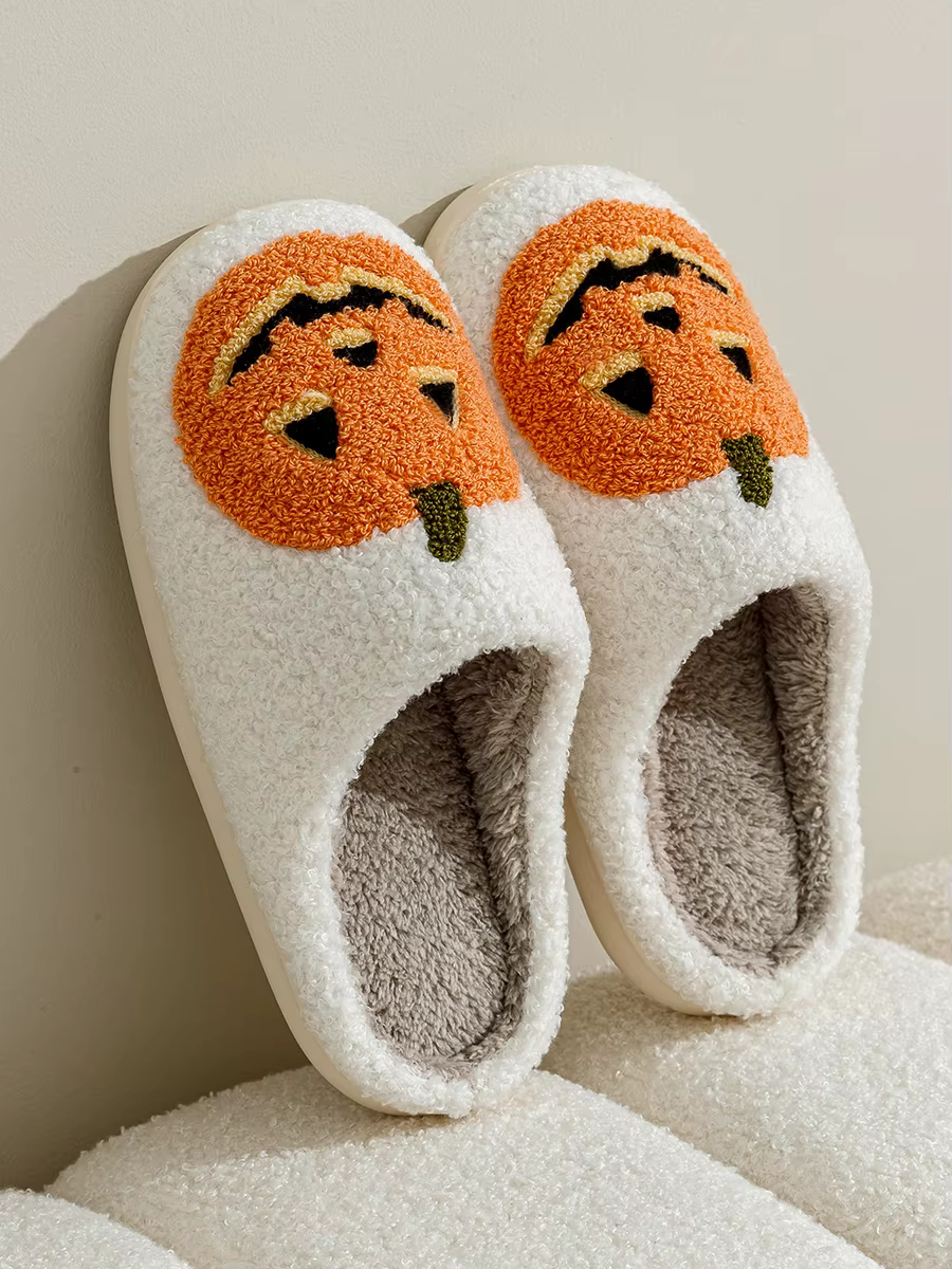 Halloween Pumpkin Slippers