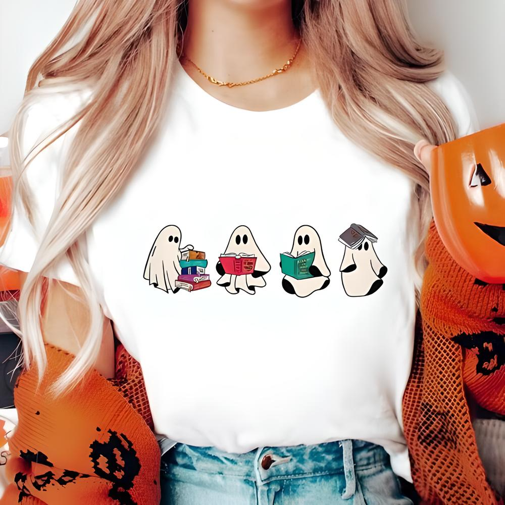 Halloween Ghost Book Shirt