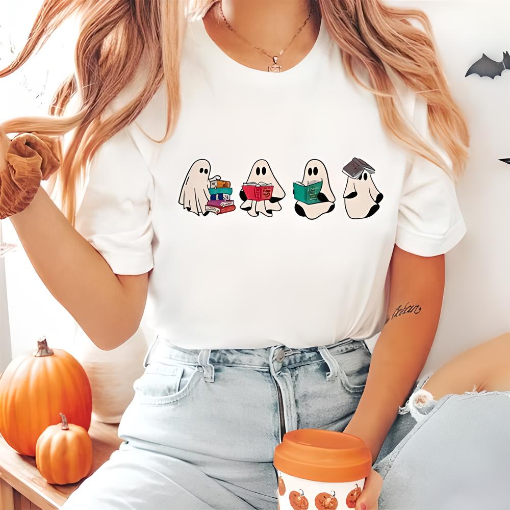 Halloween Ghost Book Shirt